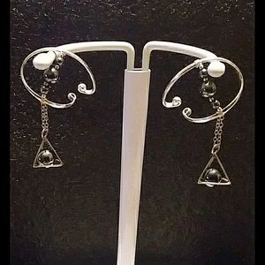 Sterling Silver/Pearls Ear Cuffs